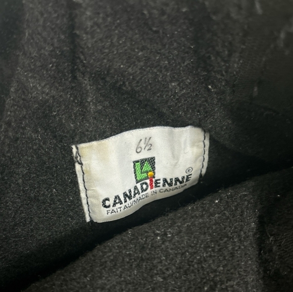 LA CANADIENNE Black Leather & Suede Bootie Made in Canada - Picture 6 of 8